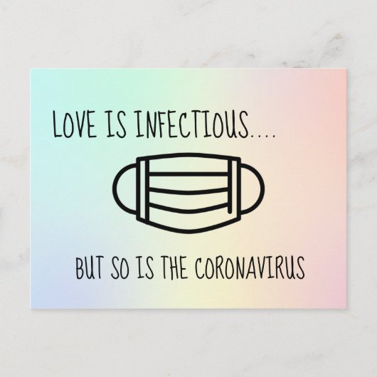 Carte Postale Modification des plans reportés ou annulés mariage (Devant)