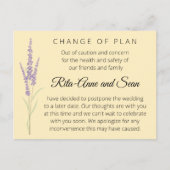 Carte Postale Modification du plan du Mariage de prêteur modifia (Devant)