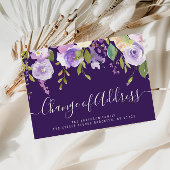 Carte Postale Modification du script d'adresse en lettres violet