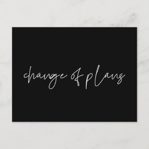 Carte Postale Modification minimale des plans Report mariage