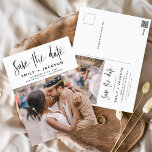 Carte Postale Modifier Enregistrer la date de la photo manuscrit<br><div class="desc">Editable Modern and Elegant manuscrit Script Photo Enregistrer la Carte Mariage Date. La carte d'invitation à la date de sauvegarde comprend une typographie chic et élégante avec un design simple et minimaliste sur un arrière - plan blanc que vous pouvez ajouter votre photo de fiançailles customisé à.</div>
