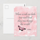 Carte Postale Modifier la citation du Bouddha mondial (Devant / Derrière)