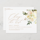 Carte Postale Modifier la couleur d'aquarelle élégante du script (Devant / Derrière)