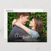 Carte Postale Modifier la date de report du Mariage photo (Devant / Derrière)