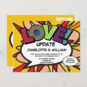 Carte Postale Modifier la date LOVE reportée Moderne (Devant / Derrière)