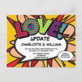 Carte Postale Modifier la date LOVE reportée Moderne (Devant)