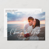 Carte Postale Modifier La Date Mariage De Photo (Devant / Derrière)