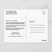 Carte Postale Modifier La Date Moderne Design Script Photo (Dos)