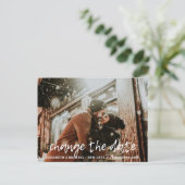 Carte Postale MODIFIER LA DATE PLANS Lettre BUDGET Mariage photo (Debout devant)