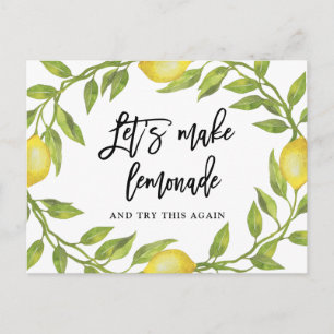 Carte Postale Modifier la date reportée Citrons vert