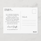 Carte Postale Modifier La Date Reportée De L'Événement Photo Col (Dos)