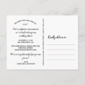 Carte Postale Modifier la date reportée Mariage 4 Photo Collage (Dos)