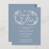 Carte Postale Modifier la date reportée Rustic Country Floral (Devant / Derrière)