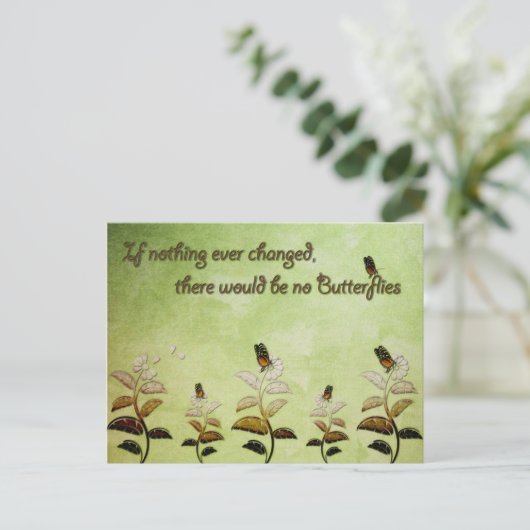 Carte Postale Modifier le devis de papillon (Debout devant)