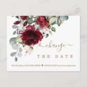 Carte Postale Modifier Le Mariage Date Fleurs Bourgogne (Devant)