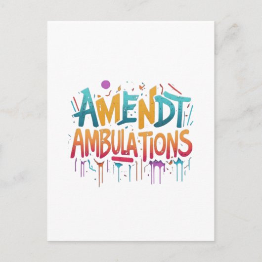 Carte Postale Modifier les Ambulations (Devant)