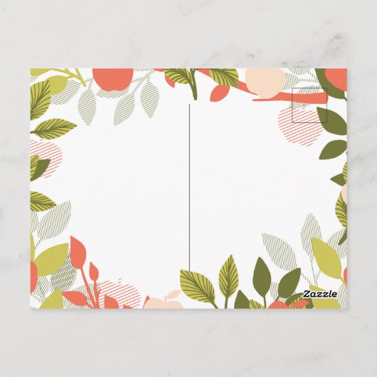 Carte Postale Modifier les devis avec Apple Tree Motif Alt Ver (Dos)