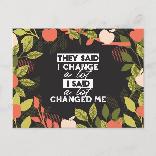 Carte Postale Modifier les devis avec Apple Tree Motif Alt Ver (Devant)