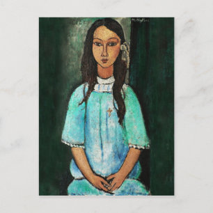 Carte Postale Modigliani Alice Peinture d'Art Vintage