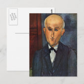Carte Postale Modigliani Amedeo Portrait (Devant / Derrière)