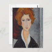 Carte Postale Modigliani Amedeo Portrait (Devant / Derrière)