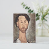 Carte Postale Modigliani Amedeo Portrait (Debout devant)