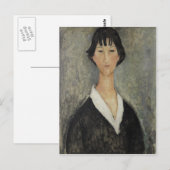 Carte Postale Modigliani Amedeo Portrait (Devant / Derrière)
