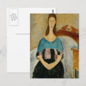 Carte Postale Modigliani Amedeo Portrait (Devant / Derrière)