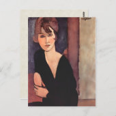 Carte Postale Modigliani Portrait de Madame Reynouard (Devant / Derrière)