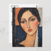 Carte postale Modigliani Vintage Art (Devant / Derrière)