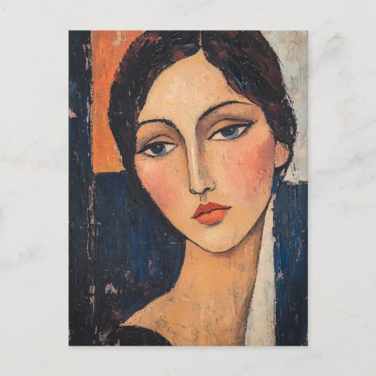 Carte postale Modigliani Vintage Art (Devant)
