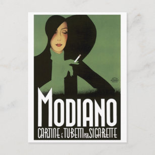 Carte Postale MODIGLIANO Vintage Cigarrette Art Poster imprimé