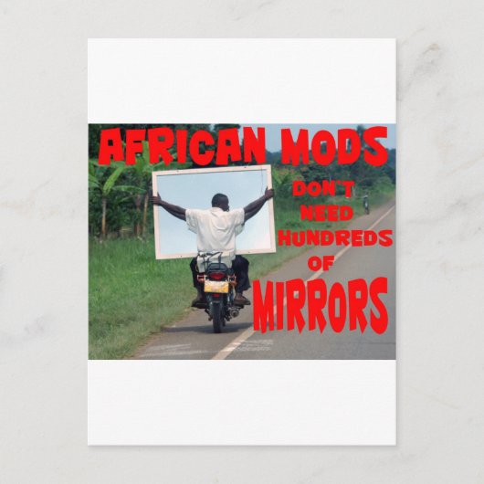 Carte Postale mods africains (Devant)