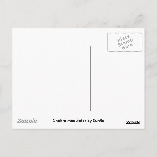 Carte Postale Modulateur Chakra (Dos)