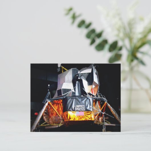 Carte Postale Module lunaire de nuit (Debout devant)