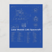 Carte Postale Module lunaire Lander Lune (LM) - Plan directeur (Devant)