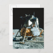 Carte Postale Module lunaire sur la Lune (Devant / Derrière)