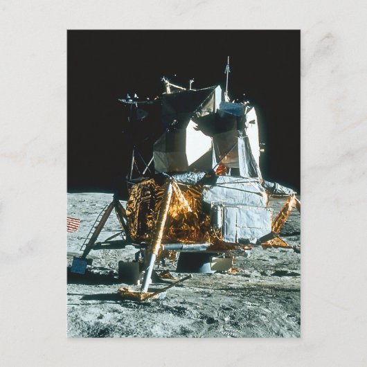 Carte Postale Module lunaire sur la Lune (Devant)