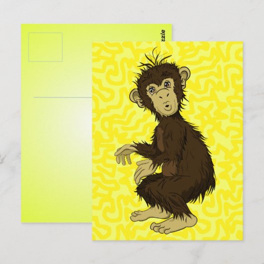 Carte Postale Moe Monkey (Devant / Derrière)