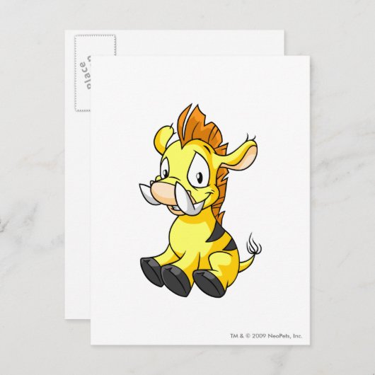 Carte Postale Moehog jaune (Devant / Derrière)