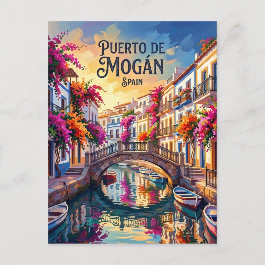 Carte Postale Mogán (Petite Venise) Espagne (Devant)