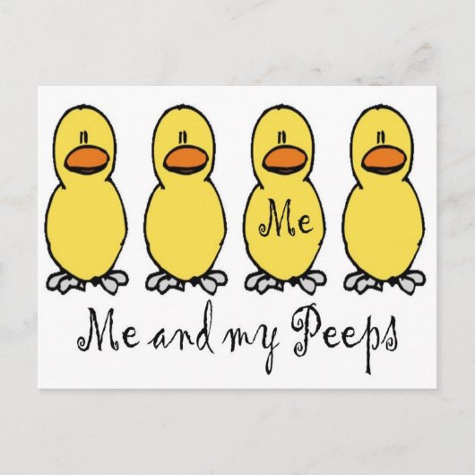 Carte Postale Moi et mes amis (Devant)