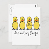 Carte Postale Moi et mes Peeps (Devant / Derrière)