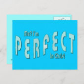 Carte Postale Moi? Je suis Parfait...en Christ - Hébreux 10:14 (Devant / Derrière)