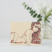 Carte Postale Moi Lolita - une beauté parfaite blone posant (Debout devant)