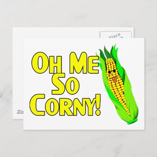 Carte Postale Moi, tellement corny (Devant / Derrière)