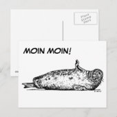 CARTE POSTALE MOIN MOIN ! (Devant / Derrière)