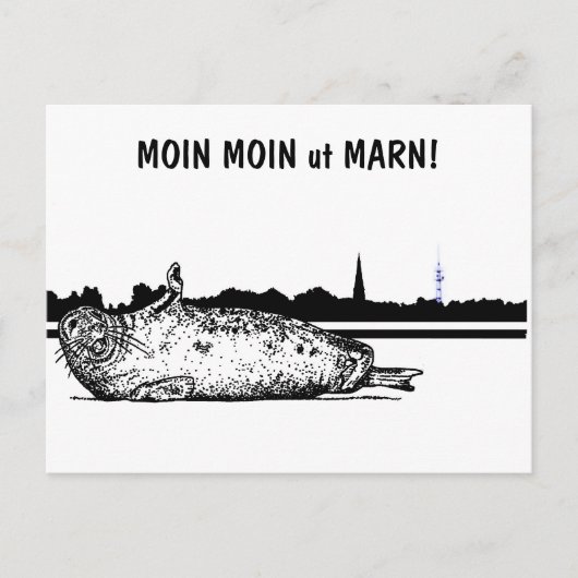 Carte Postale MOIN MOIN ut MARN ! (Devant)