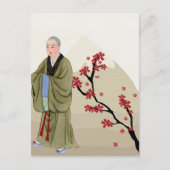 Carte postale moine bouddhiste (Devant)