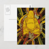 Carte Postale Moine en méditation (Devant / Derrière)